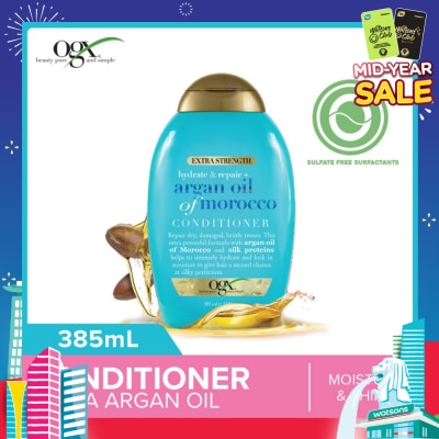 OGX Extra Strength Argan Oil Of Morocco Conditioner (For Dry Hair Moisture And Shine) 385ml