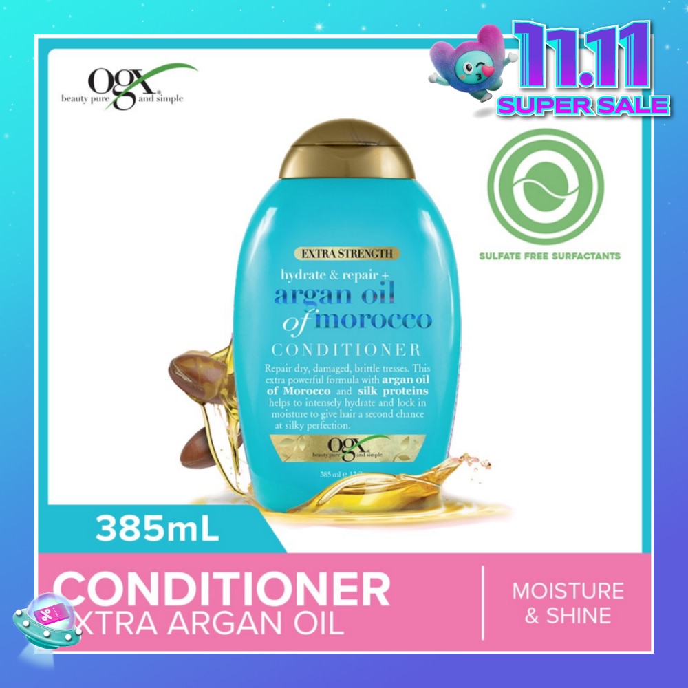 Extra Strength Argan Oil Of Morocco Conditioner (For Dry Hair Moisture And Shine) 385ml