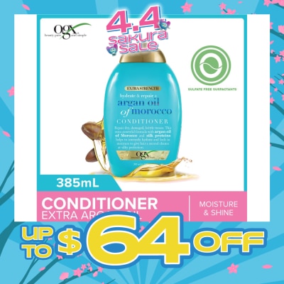 OGX - Extra Strength Argan Oil Of Morocco Conditioner (For Dry Hair Moisture And Shine) 385ml