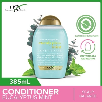 OGX Eucalyptus Mint Conditioner + Intensely Invigorating (For Normal To Dry Hair) 385ml