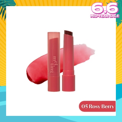 ETUDE Ginger Sugar Melting Balm 05 Rosy Berry (Moisturizing & Comforting Lip Balm with a Dewy Glow) 1s