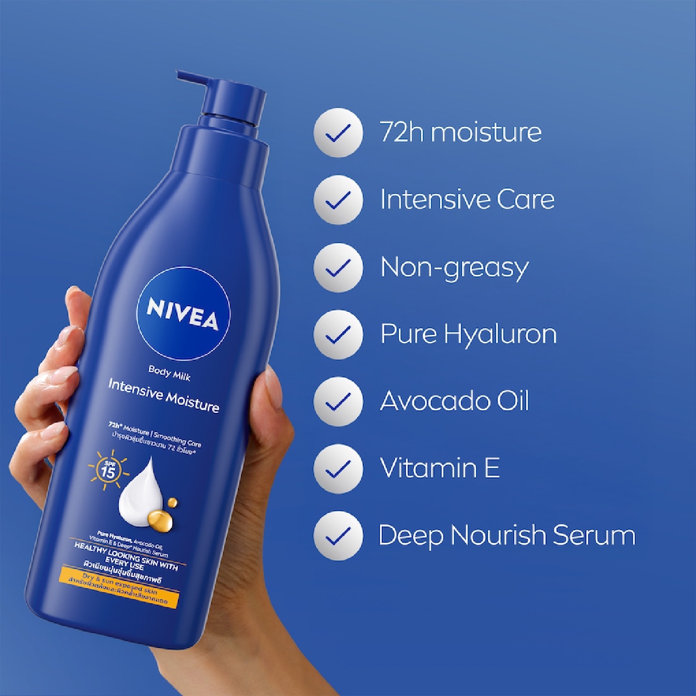 Intensive Moist Milk SPF15 350ml