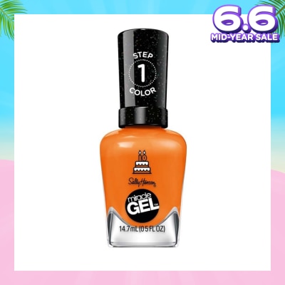 SALLY HANSEN Miracle Gel Nail Polish Lacquer Gel Ebrate 386 1s