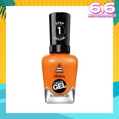 SALLY HANSEN Miracle Gel Nail Polish Lacquer Gel Ebrate 386 1s