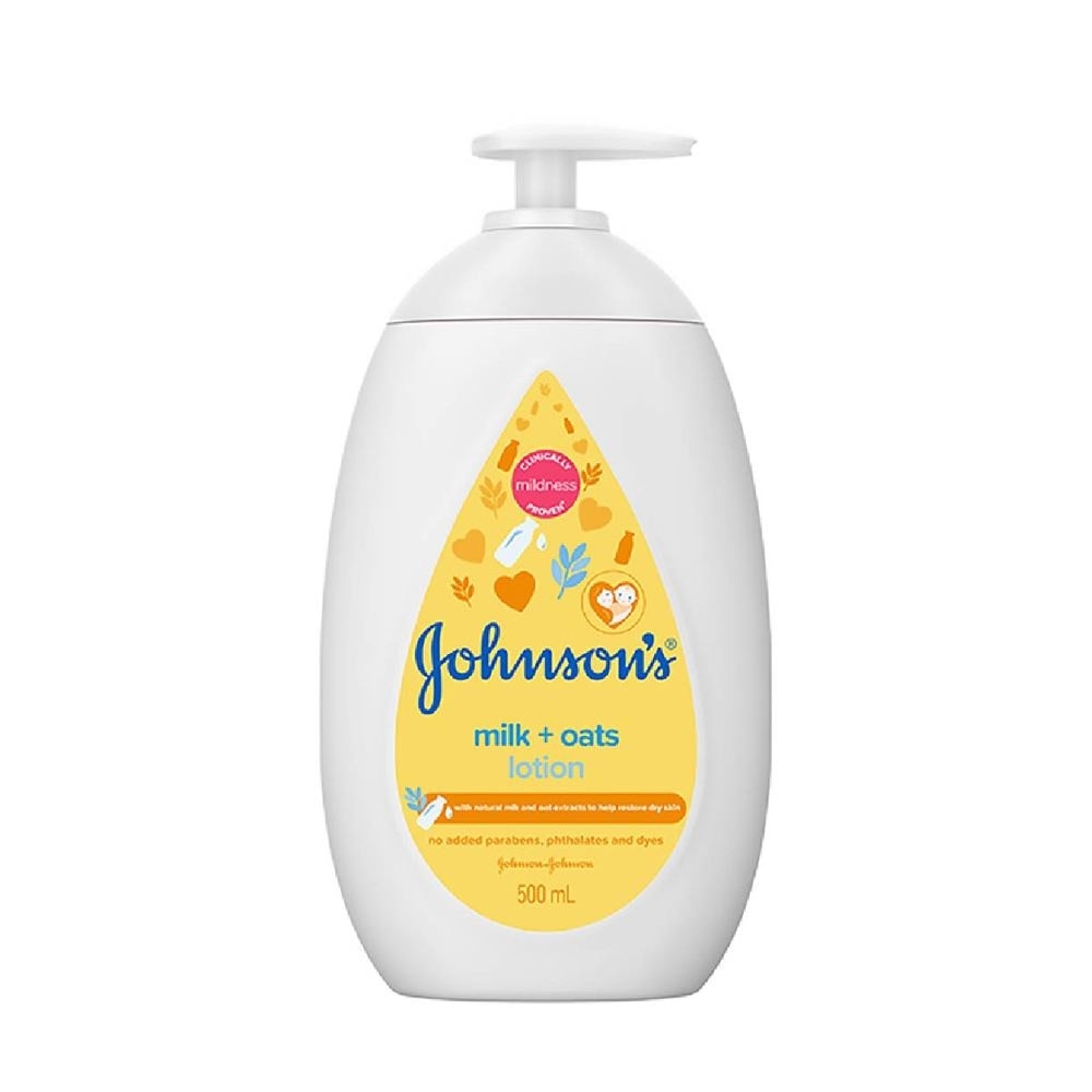 Baby Milk + Oats Moisturizing Lotion Cleanses Without Drying (Washes Away 99.9% Germs) 500ml