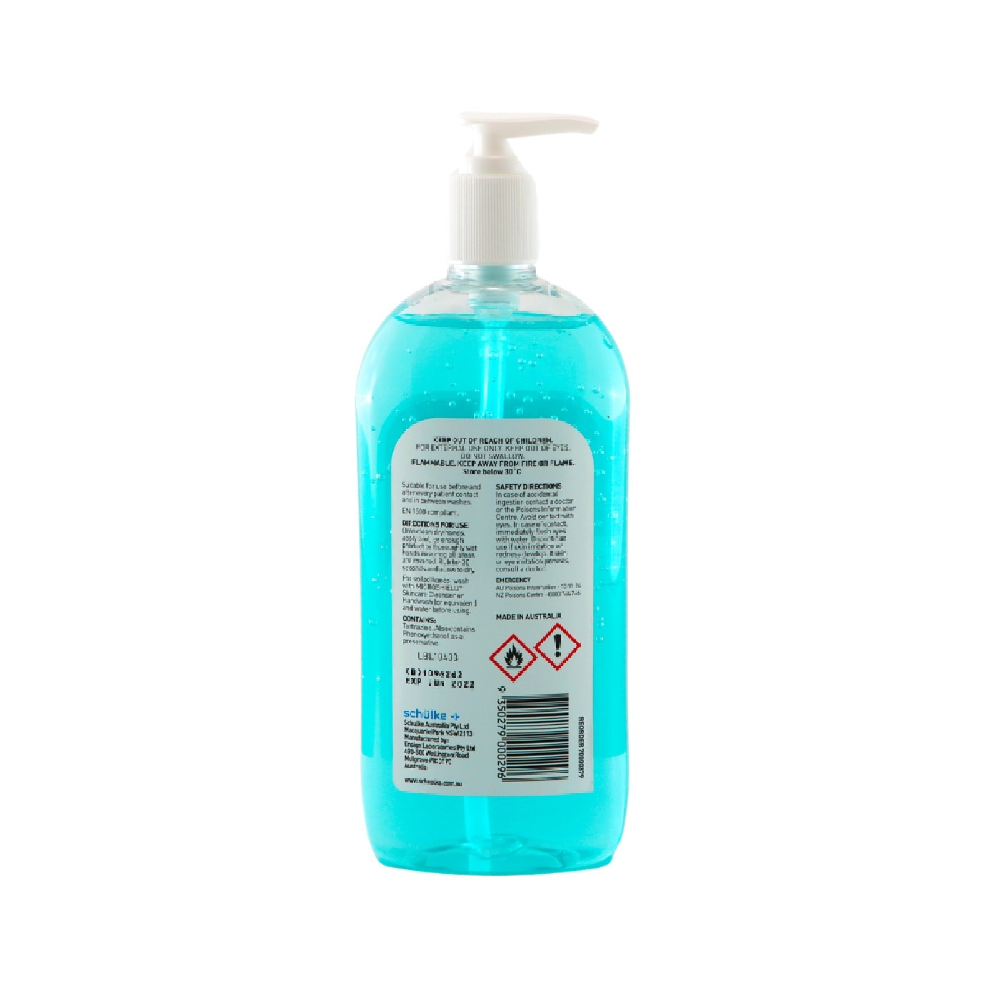 Angel Blue Antimicrobial Hand Gel 500ml