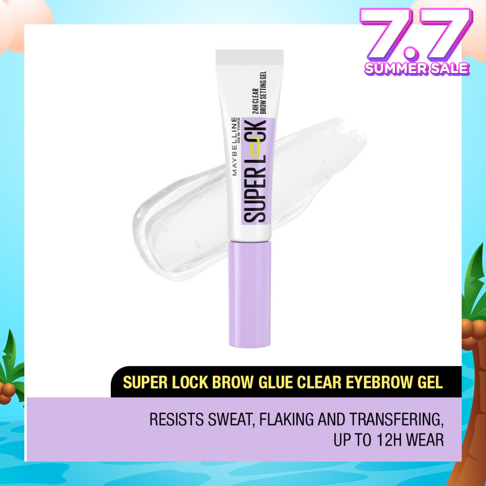 Super Lock Brow Glue Clear Eyebrow Gel (Resists Sweat, Flaking & Transfering Up To 12h Wear) 1s