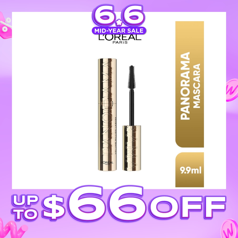 Panorama Waterproof Mascara Black (Up to 1.4x Bigger Looking Eyes) 9.9ml
