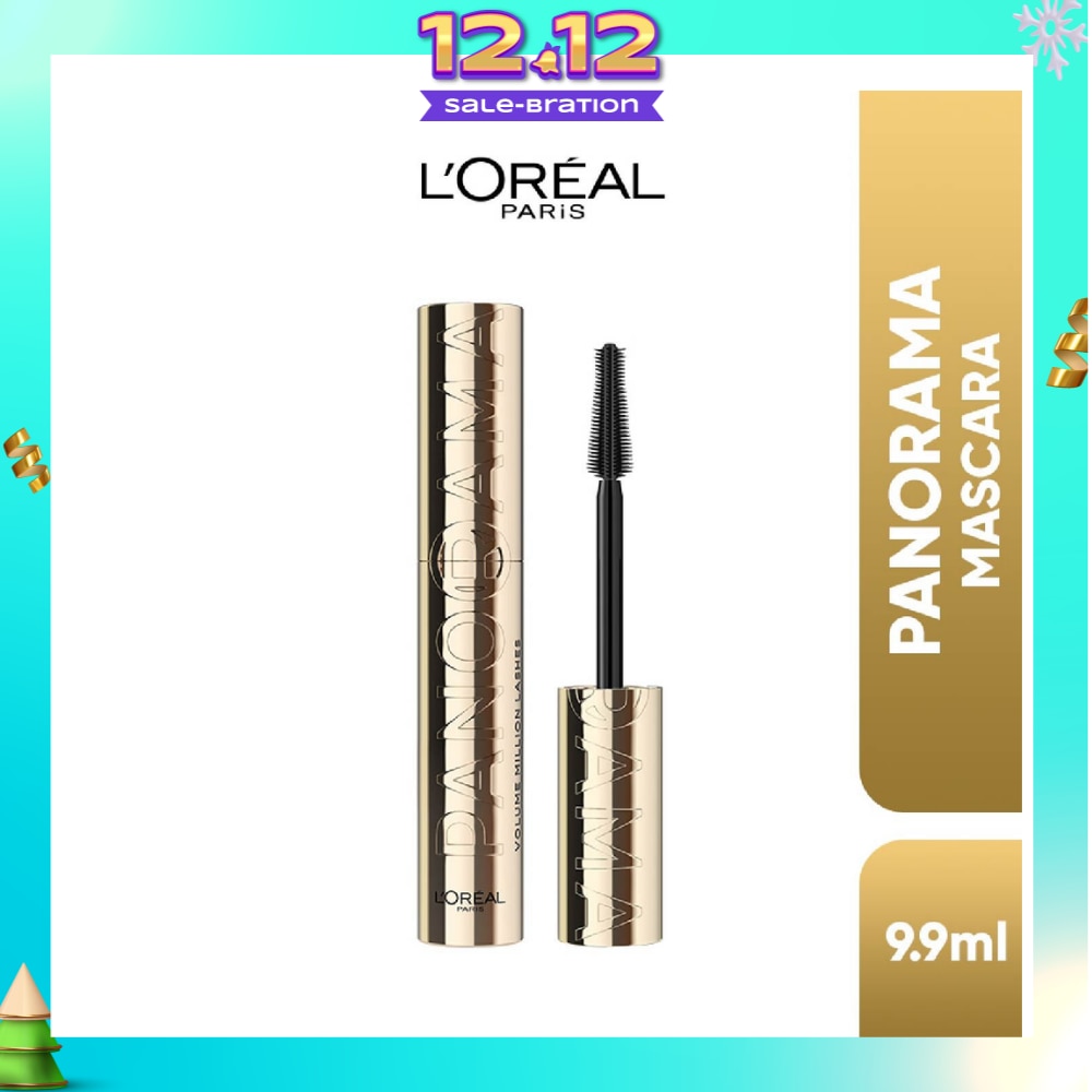 Panorama Waterproof Mascara Black (Up to 1.4x Bigger Looking Eyes) 9.9ml