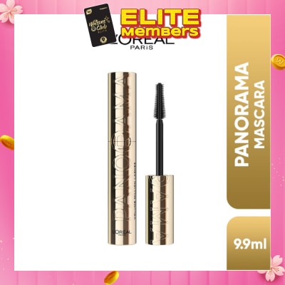 L'OREAL PARIS MAKEUP Panorama Waterproof Mascara Black (Up to 1.4x Bigger Looking Eyes) 9.9ml