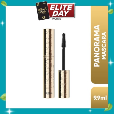 L'OREAL PARIS MAKEUP Panorama Waterproof Mascara Black (Up to 1.4x Bigger Looking Eyes) 9.9ml image