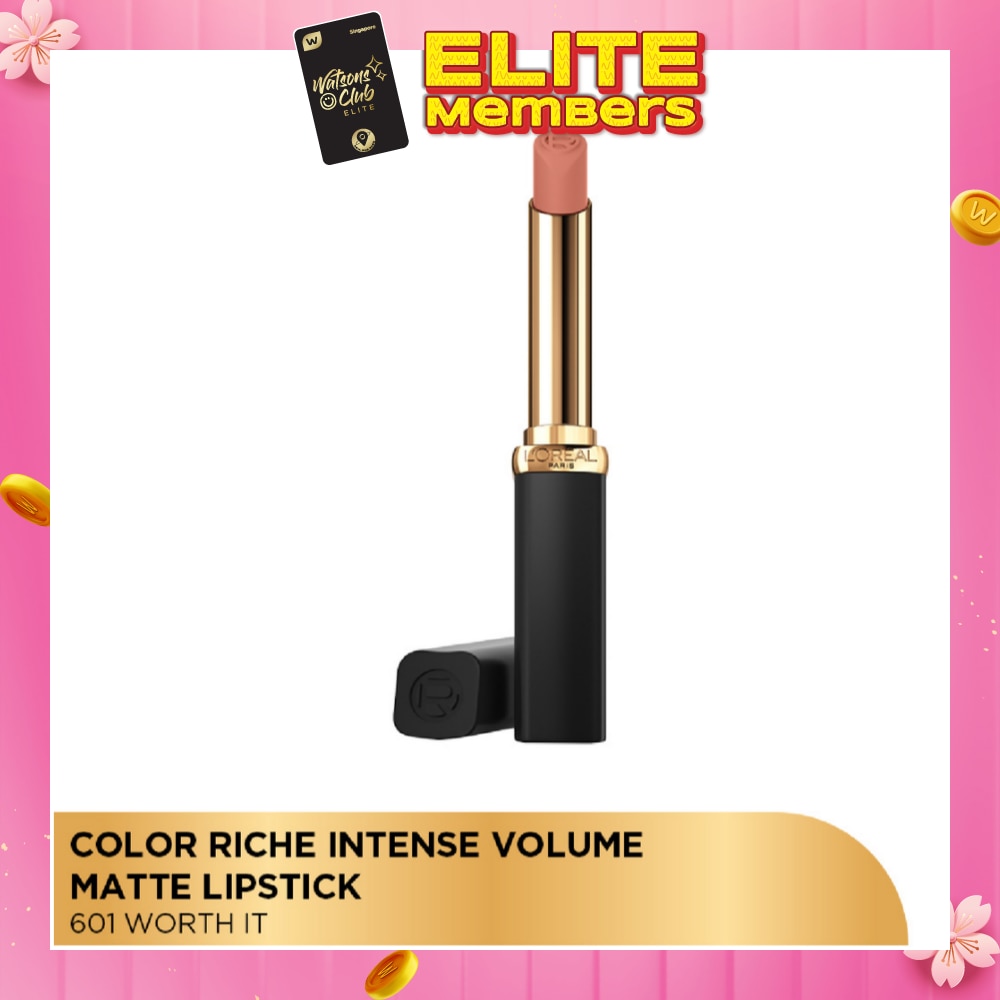 L'OREAL PARIS MAKEUP Color Riche Intense Volume Matte Lipstick #601 Worth It 2g