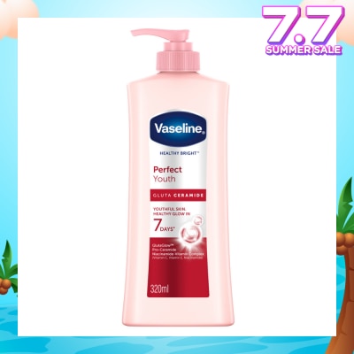 VASELINE Healthy Bright Perfect Youth Gluta Ceramide Hand & Body Lotion 320ml
