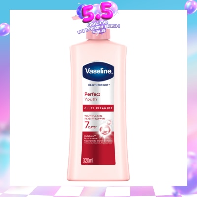 VASELINE - Healthy Bright Perfect Youth Gluta Ceramide Hand & Body Lotion 320ml