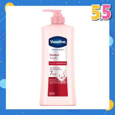 VASELINE Healthy Bright Perfect Youth Gluta Ceramide Hand & Body Lotion 320ml