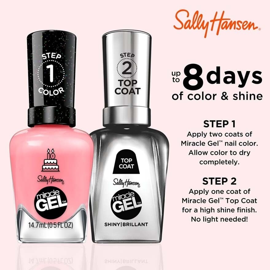 Miracle Gel Nail Polish Lacquer Pink An Outfit 342 1s