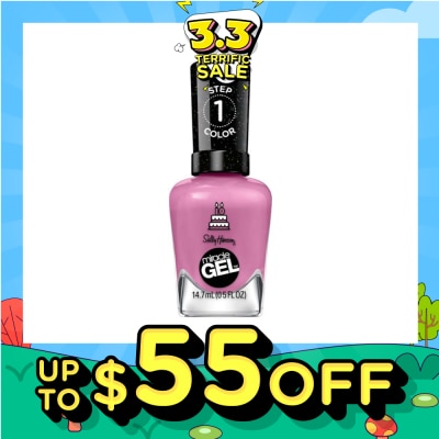 SALLY HANSEN Miracle Gel Nail Polish Lacquer Figgin Love Hue 530 1s (Expiry: Nov`2026)