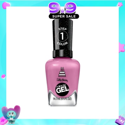 SALLY HANSEN - Miracle Gel Nail Polish Lacquer Figgin Love Hue 530 1s&nbsp;(Expiry: Apr`2027) image