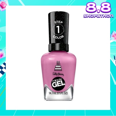 SALLY HANSEN Miracle Gel Nail Polish Lacquer Figgin Love Hue 530 1s