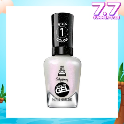 SALLY HANSEN Miracle Gel Nail Polish Lacquer Twinkle Whites 1s