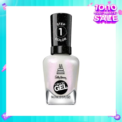 SALLY HANSEN Miracle Gel Nail Polish Lacquer Twinkle Whites 1s