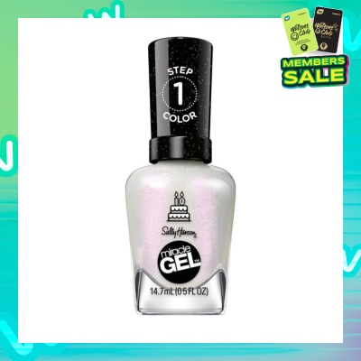 SALLY HANSEN Miracle Gel Nail Polish Lacquer Twinkle Whites 1s