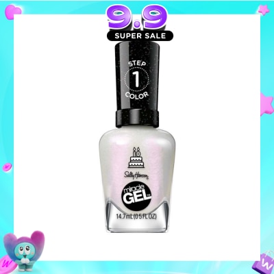 SALLY HANSEN - Miracle Gel Nail Polish Lacquer Twinkle Whites 1s image