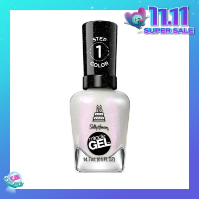 SALLY HANSEN Miracle Gel Nail Polish Lacquer Twinkle Whites 1s