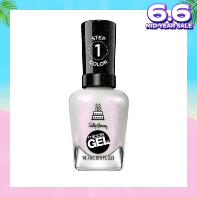 SALLY HANSEN Miracle Gel Nail Polish Lacquer Twinkle Whites 1s