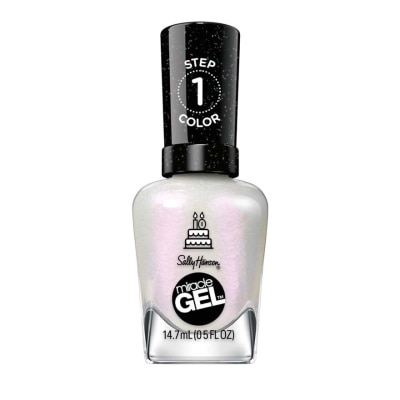 SALLY HANSEN Miracle Gel Nail Polish Lacquer Twinkle Whites 1s