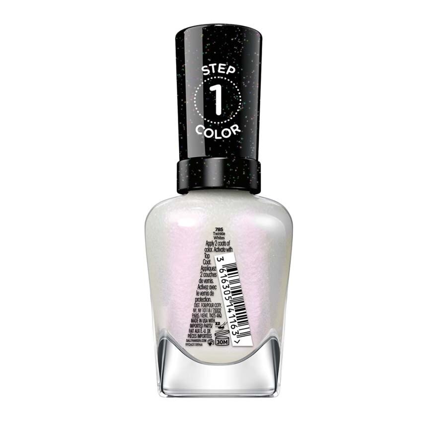 Miracle Gel Nail Polish Lacquer Twinkle Whites 1s