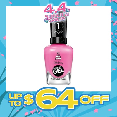 SALLY HANSEN - Miracle Gel Nail Polish Lacquer Party Of Hue 340 1s (Expiry: Oct`2026)