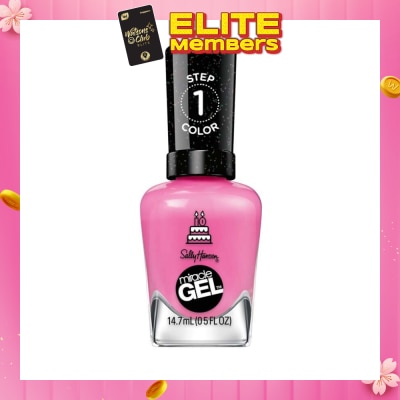 SALLY HANSEN Miracle Gel Nail Polish Lacquer Party Of Hue 340 1s (Expiry: Oct`2026)