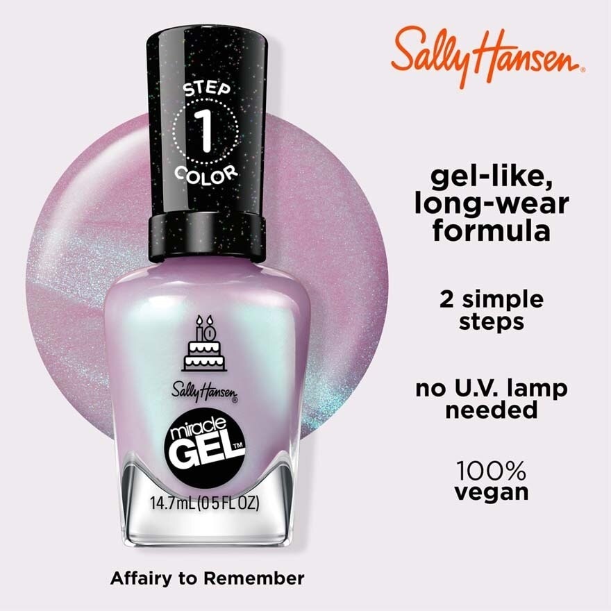 Miracle Gel Nail Polish Lacquer Affairy To Remember 1s