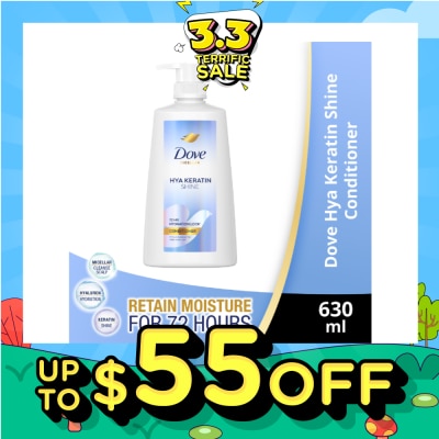 DOVE Micellar Hya Keratin Shine With Hyaluron + Keratin Conditioner 630ml