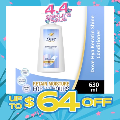 DOVE - Micellar Hya Keratin Shine With Hyaluron + Keratin Conditioner 630ml