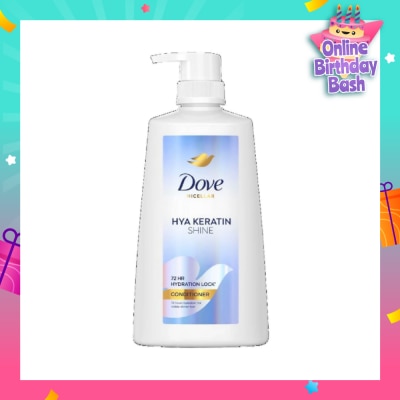 DOVE Micellar Hya Keratin Shine With Hyaluron + Keratin Conditioner 630ml