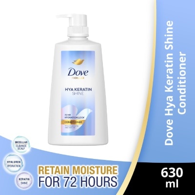 DOVE Micellar Hya Keratin Shine With Hyaluron + Keratin Conditioner 630ml