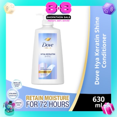 DOVE - Micellar Hya Keratin Shine With Hyaluron + Keratin Conditioner 630ml