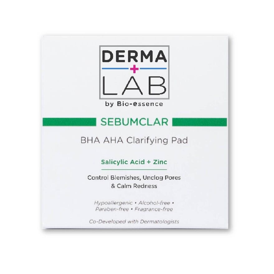 Sebumclar BHA AHA Clarifying Pad (Clear Blemishes + Unclog Pores + Calm Redness) 70s