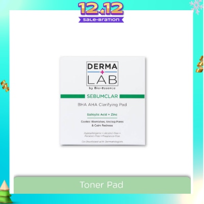 DERMA LAB Sebumclar BHA AHA Clarifying Pad (Clear Blemishes + Unclog Pores + Calm Redness) 70s
