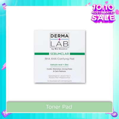 DERMA LAB Sebumclar BHA AHA Clarifying Pad (Clear Blemishes + Unclog Pores + Calm Redness) 70s