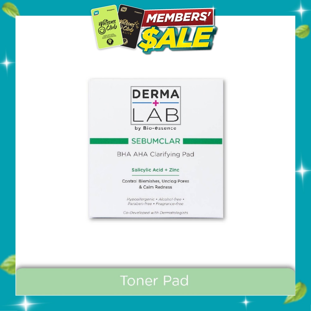 Sebumclar BHA AHA Clarifying Pad (Clear Blemishes + Unclog Pores + Calm Redness) 70s image