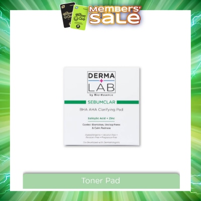DERMA LAB - Sebumclar BHA AHA Clarifying Pad (Clear Blemishes + Unclog Pores + Calm Redness) 70s