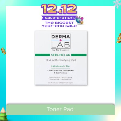 DERMA LAB Sebumclar BHA AHA Clarifying Pad (Clear Blemishes + Unclog Pores + Calm Redness) 70s