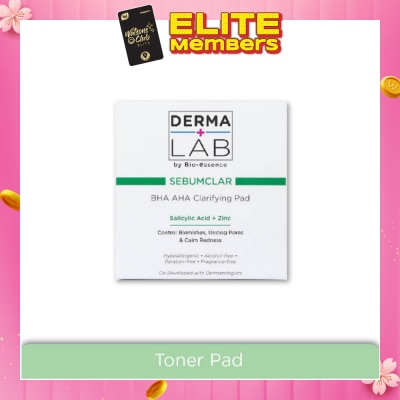DERMA LAB Sebumclar BHA AHA Clarifying Pad (Clear Blemishes + Unclog Pores + Calm Redness) 70s