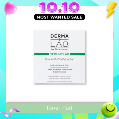 DERMA LAB Sebumclar BHA AHA Clarifying Pad (Clear Blemishes + Unclog Pores + Calm Redness) 70s image