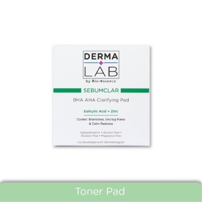 DERMA LAB Sebumclar BHA AHA Clarifying Pad (Clear Blemishes + Unclog Pores + Calm Redness) 70s