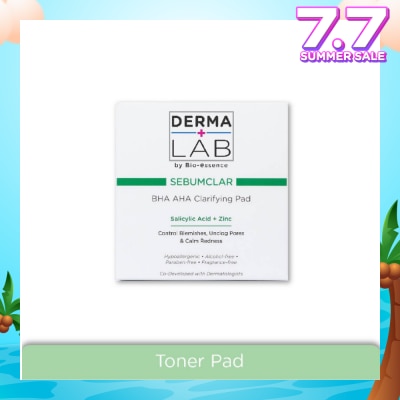 DERMA LAB Sebumclar BHA AHA Clarifying Pad (Clear Blemishes + Unclog Pores + Calm Redness) 70s