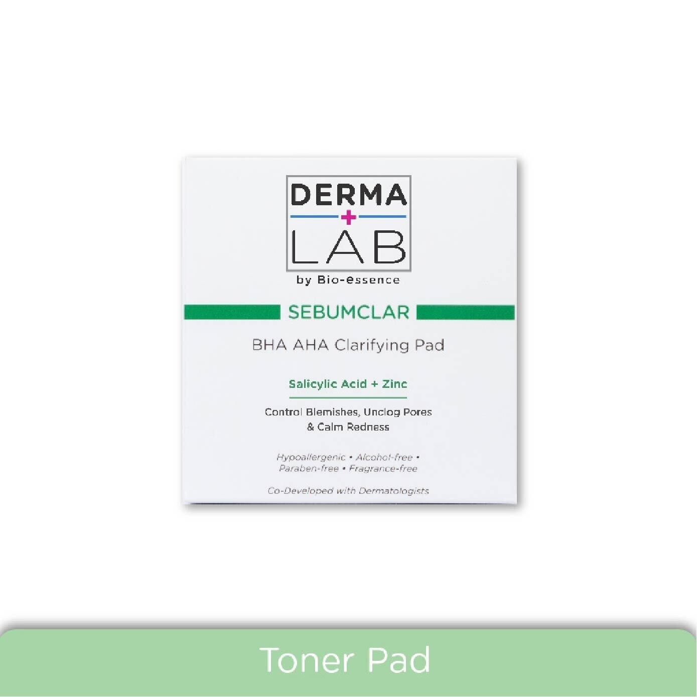 Sebumclar BHA AHA Clarifying Pad (Clear Blemishes + Unclog Pores + Calm Redness) 70s